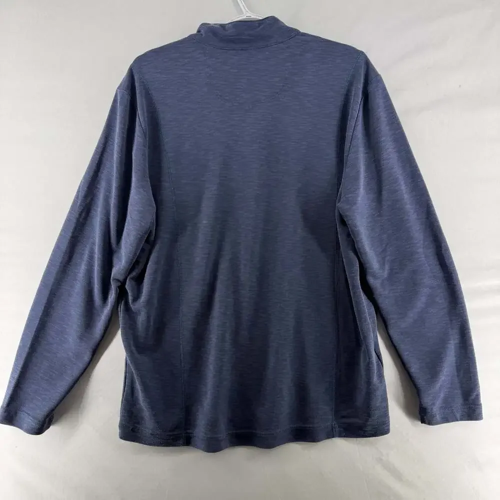 1208 Medium Tommy Bahama Tobago Bay Half-Zip Pullover Sweatshirt